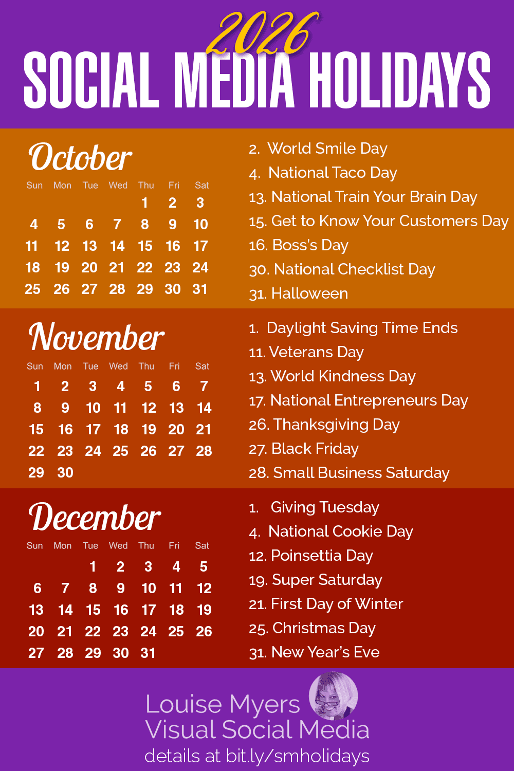 100 Social Media Holidays You Need In 2025 26 Indispensable LouiseM