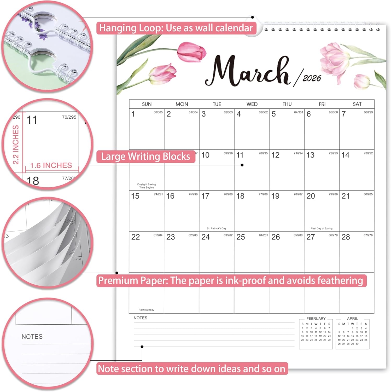 2025 2026 Calendar Vertical Wall Calendar Jamaica Ubuy