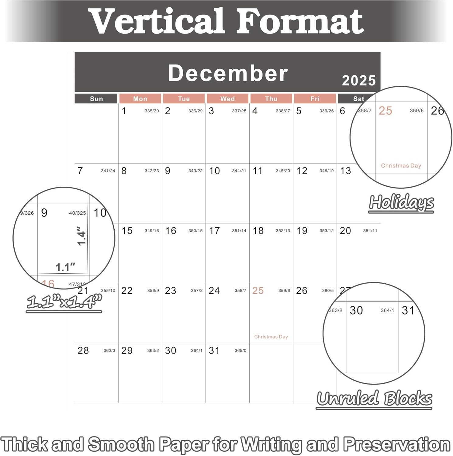 2025 2026 Yearly Wall Calendar Annual Calendar UK Ubuy