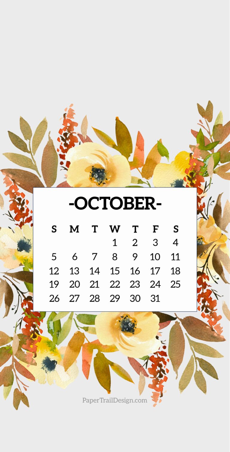 2025 Calendar Phone Wallpapers Paper Trail Design