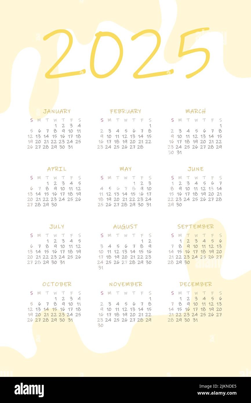 2025 Calendar With Delicate Minimalist Design Pastel Color Palette Stock Vector Image Art Alamy 2025 Calendar With Delicate Minimalist Design Pastel Color Palette Stock Vector Image Art Alamy