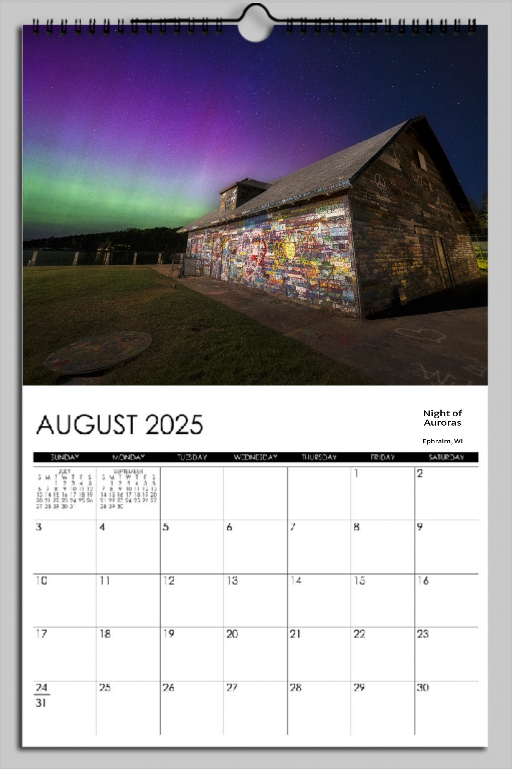 Calendar 2025 August Month