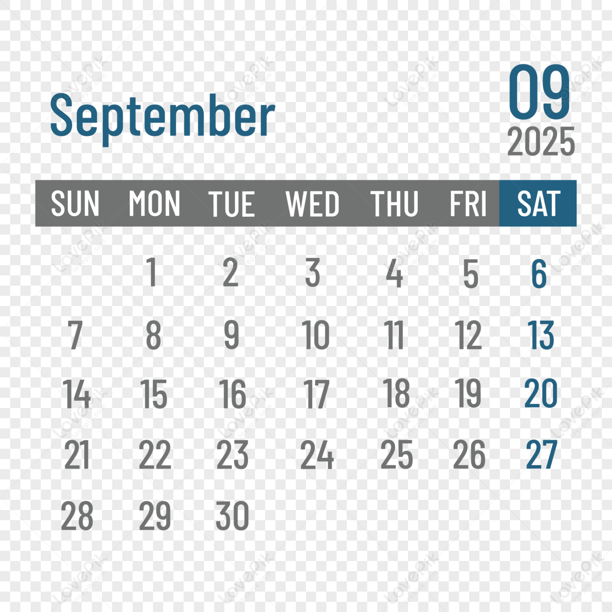 2025 English Calendar September Season Vector Calendar English 2025 PNG Image Image And Picture For Free Download Lovepik