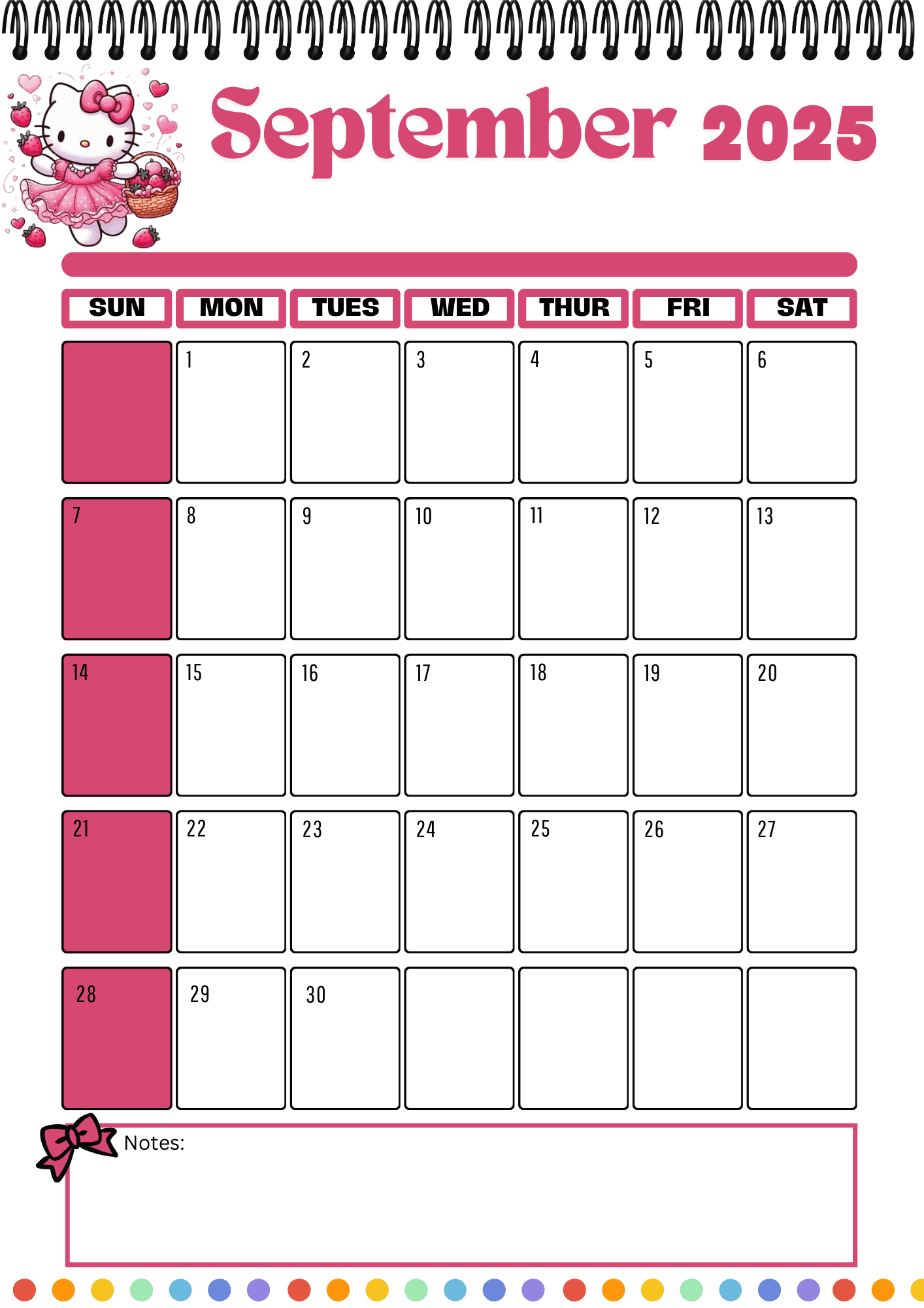 2025 Hello Kitty Calendar By Honeynavarrete Raket PH
