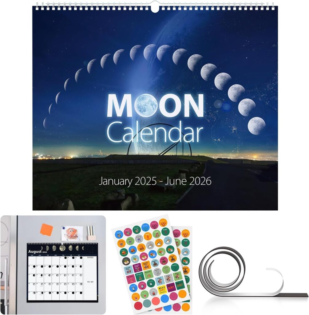 2025 Wall Calendar 18 Month Moon Calendar January Burkina Faso Ubuy