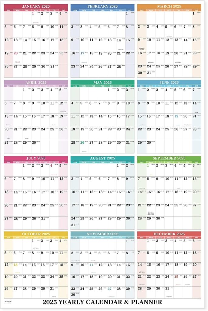 2025 Wall Calendar Yearly Wall Calendar 2025 Djibouti Ubuy