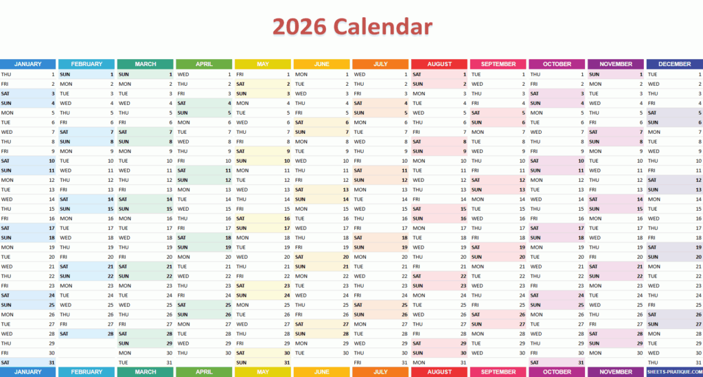 2026 Calendar