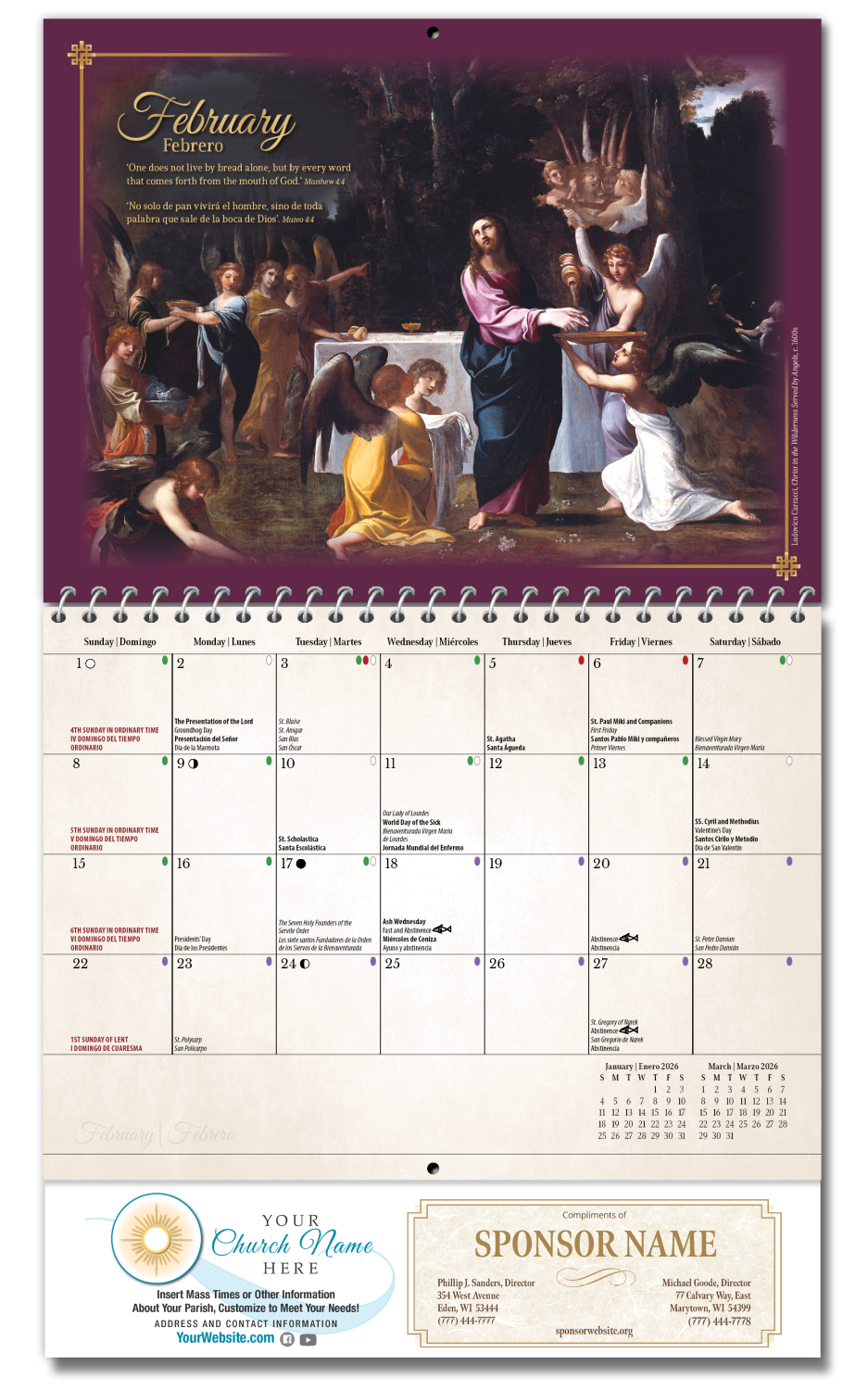 2026 Calendars Blue Mound Graphics