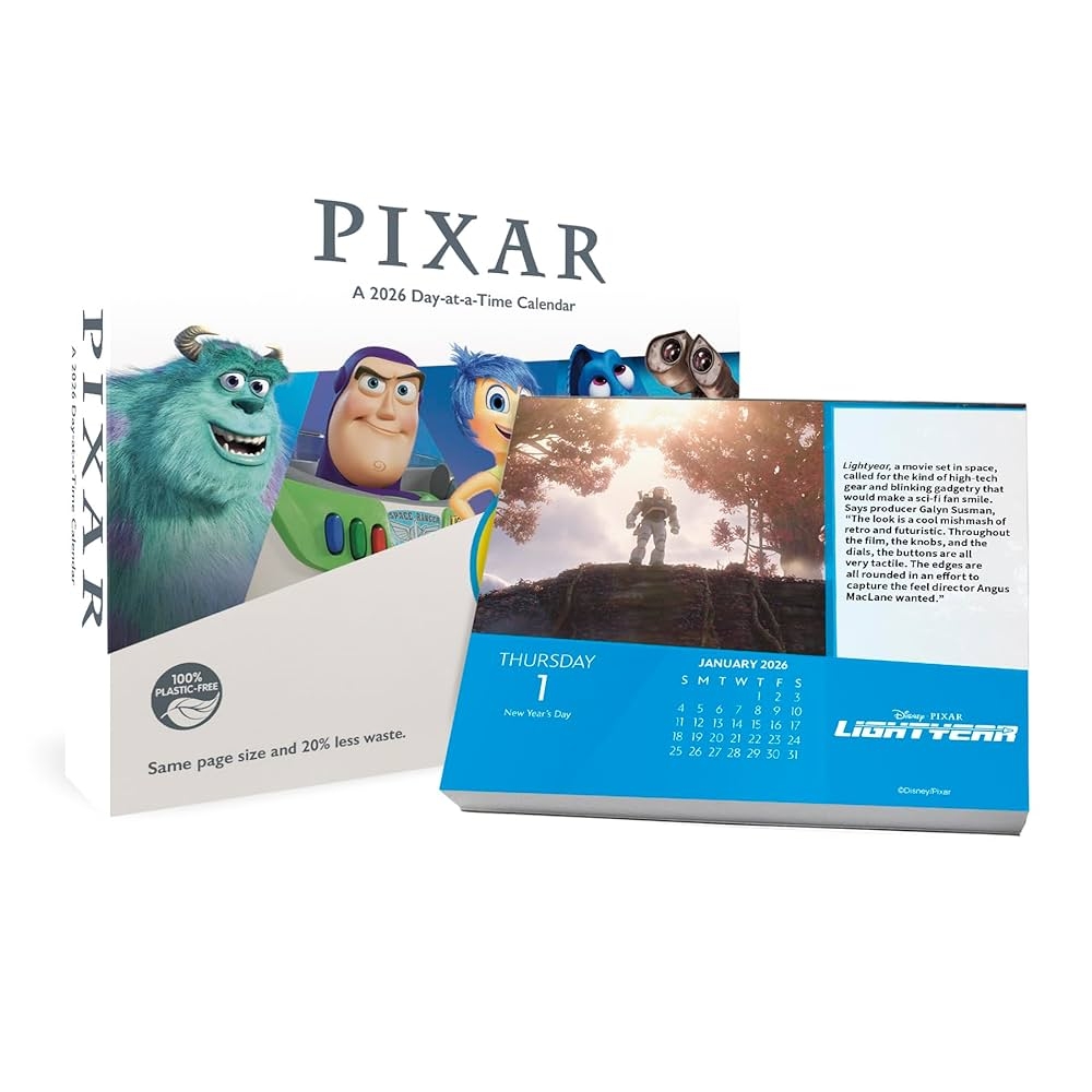 2026 Disney Pixar Day at a Time Box Calendar Trends International 9798888283936 Amazon Books