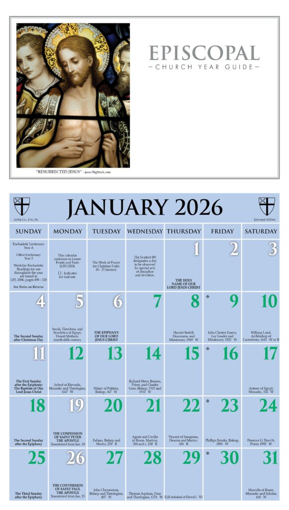 2026 Episcopal Church Year Guide Kalendar ChurchPublishing
