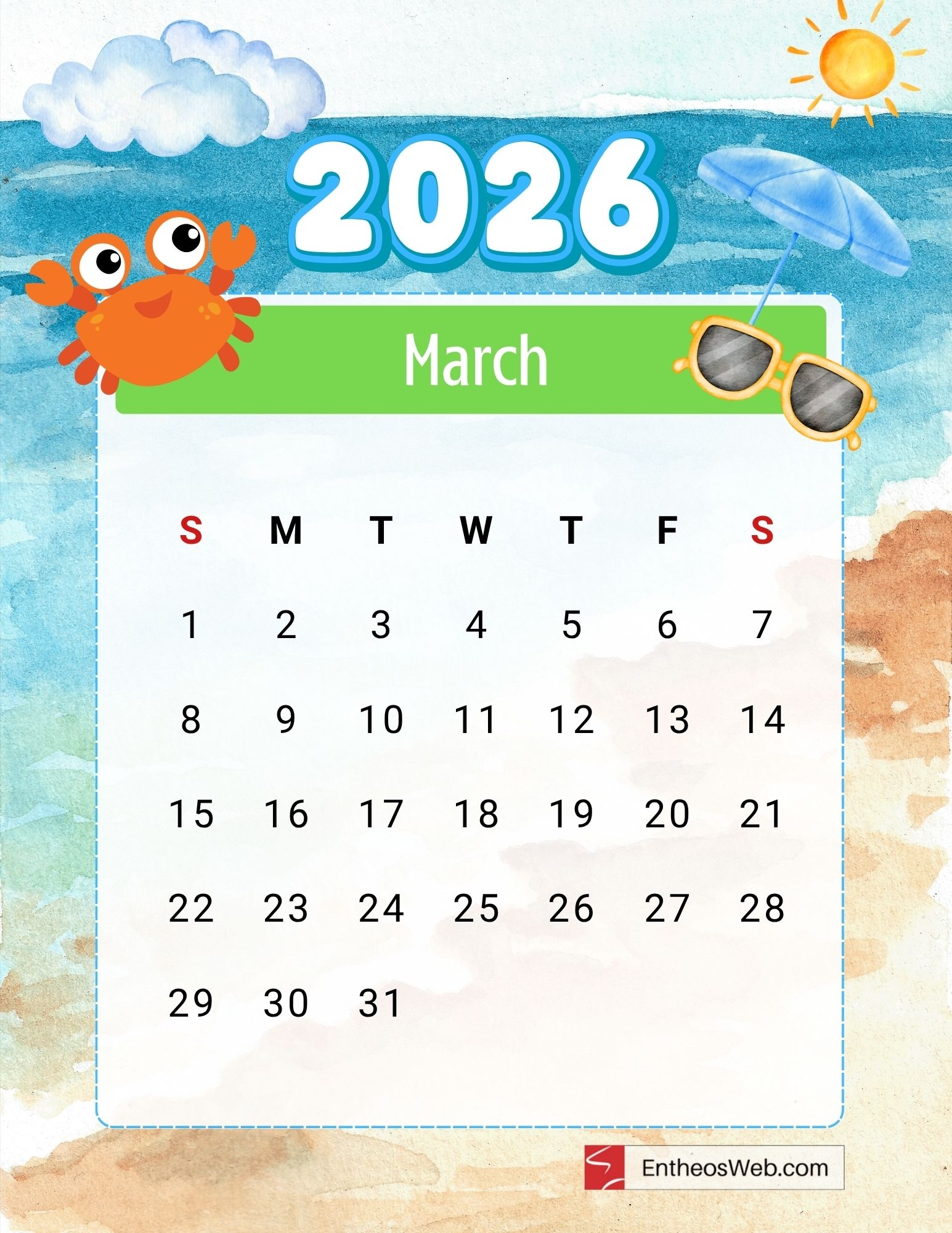 2026 Free Printable Calendar With Ocean Theme Download Now EntheosWeb 2026 Free Printable Calendar With Ocean Theme Download Now EntheosWeb