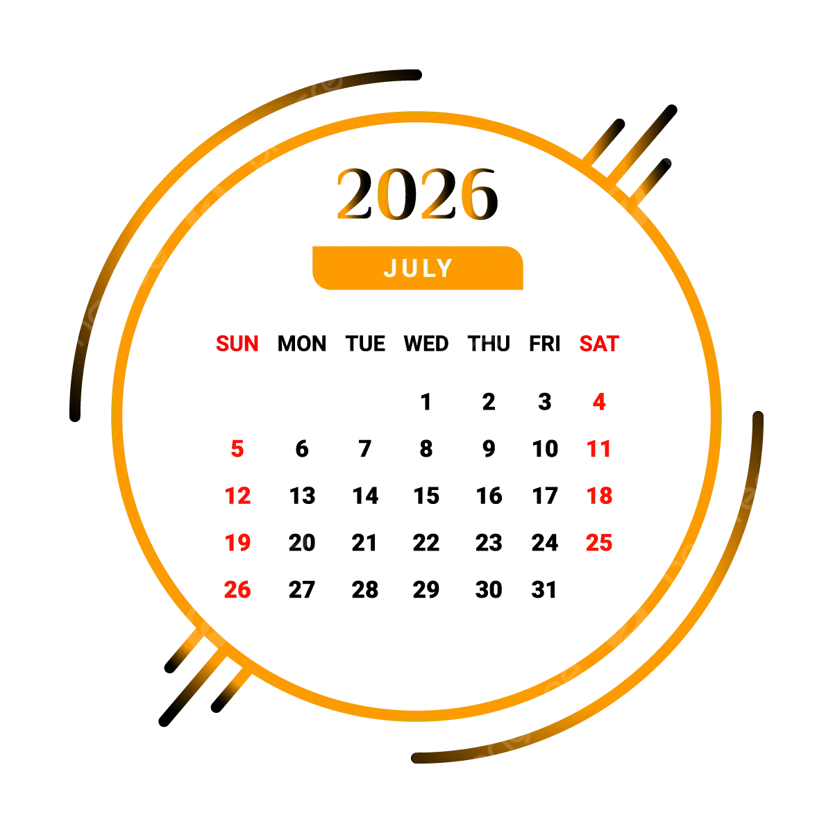 2026 July Month Calendar Yellow And Black Unique Design Vector Monthly Calendar Calendar July 2026 PNG And Vector With Transparent Background For Free Download 2026 July Month Calendar Yellow And Black Unique Design Vector Monthly Calendar Calendar July 2026 PNG And Vector With Transparent Background For Free Download