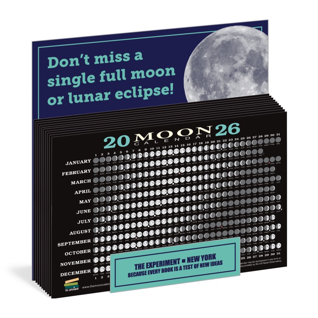 2026 Moon Calendar 40 Pack The Experiment