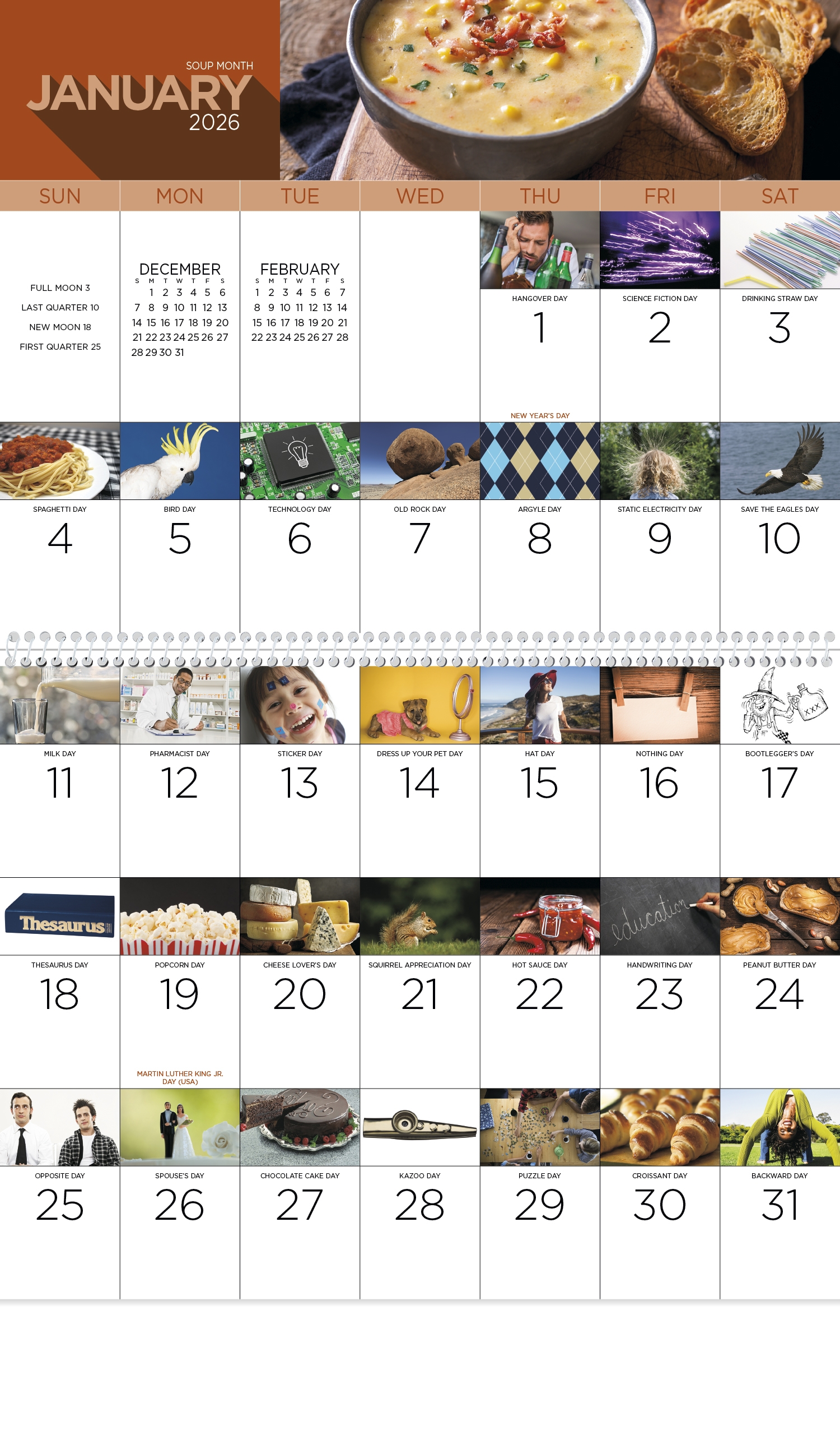 2026 National Day Spiral Calendar 11 X 19 Imprinted National Holiday Day Of Calendars 2026 National Day Spiral Calendar 11 X 19 Imprinted National Holiday Day Of Calendars
