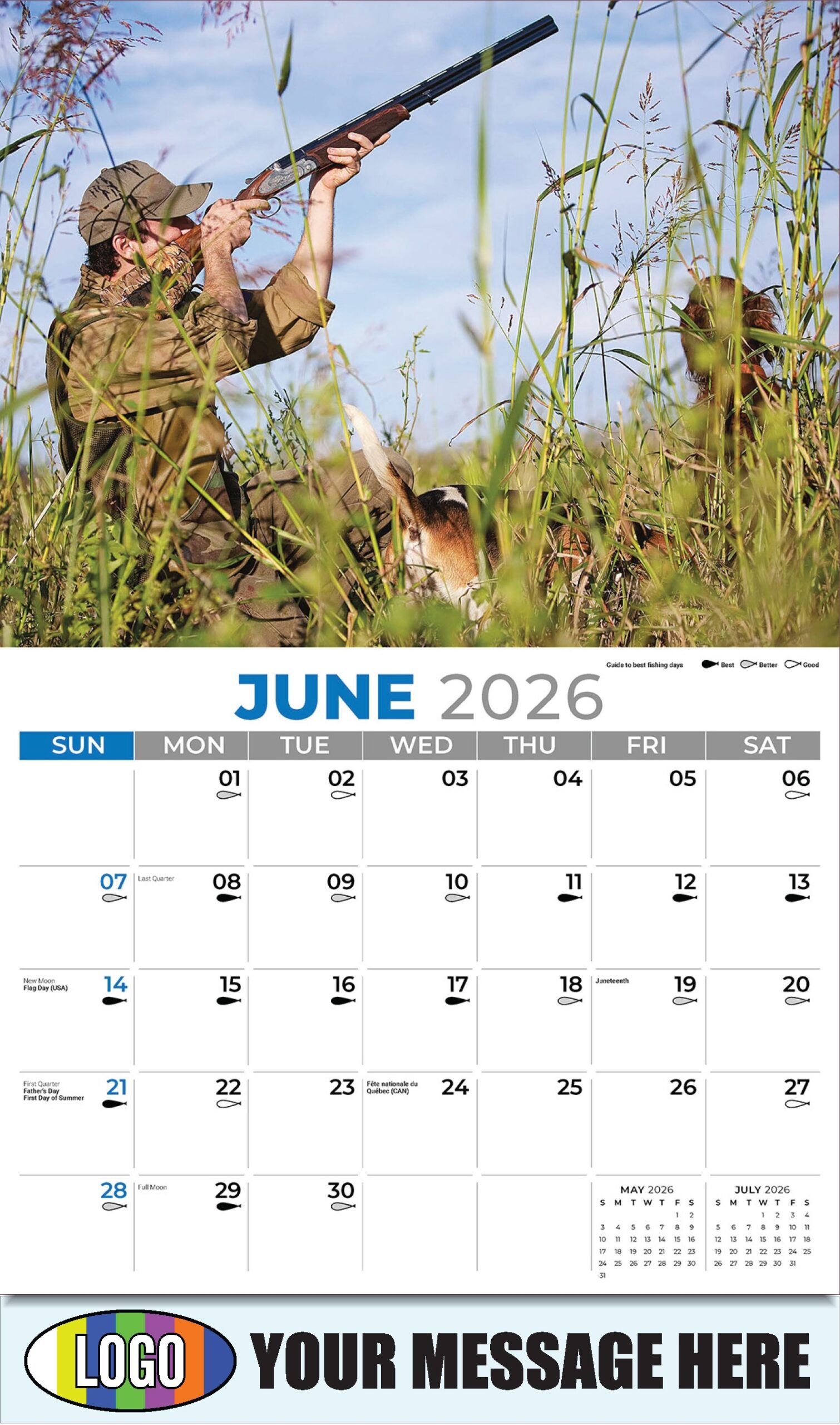 2026 Promotional Advertising Calendar Fishing And Hunting Low As 65 