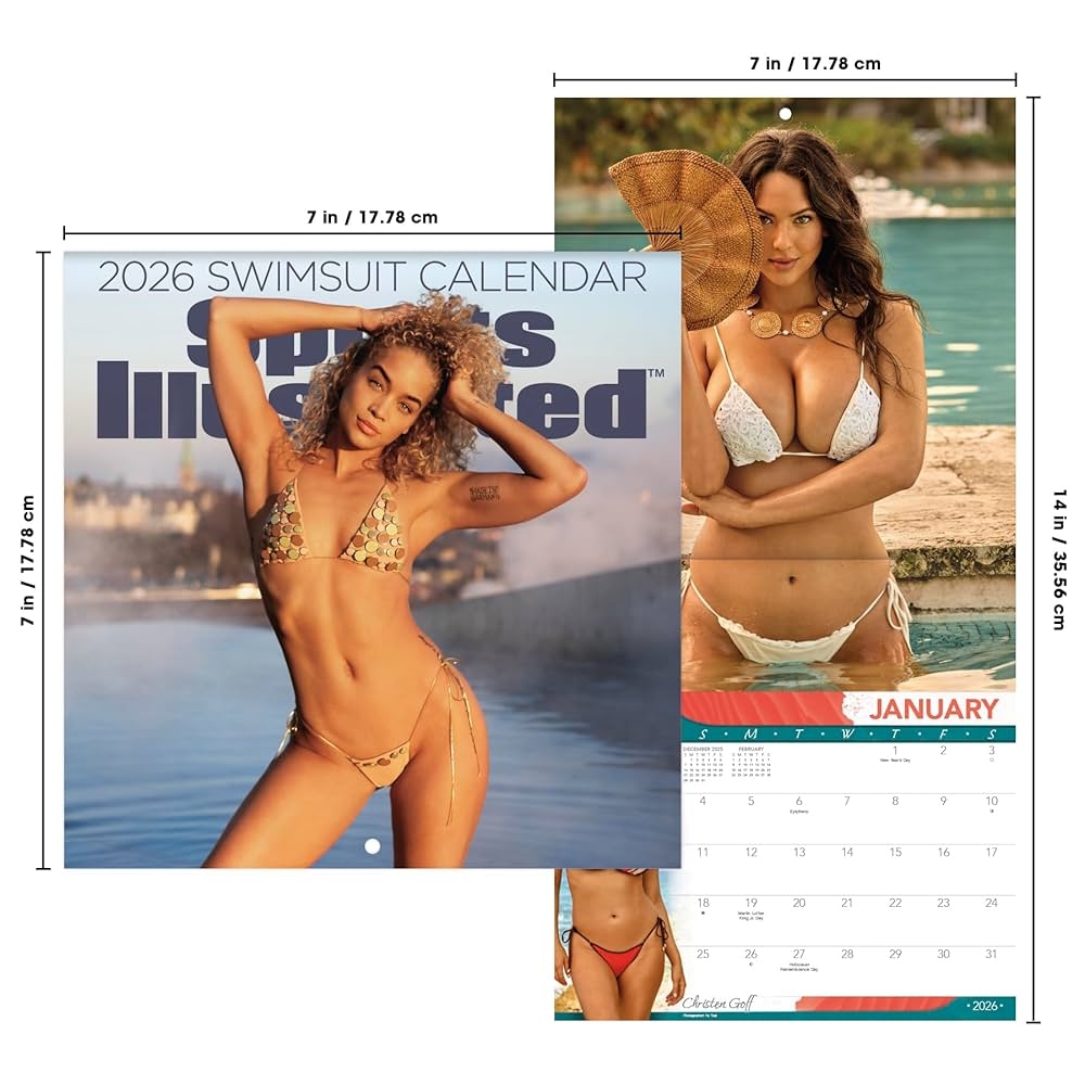 2026 Sports Illustrated Swimsuit Mini Wall Calendar Trends International 9798888286890 Amazon Books
