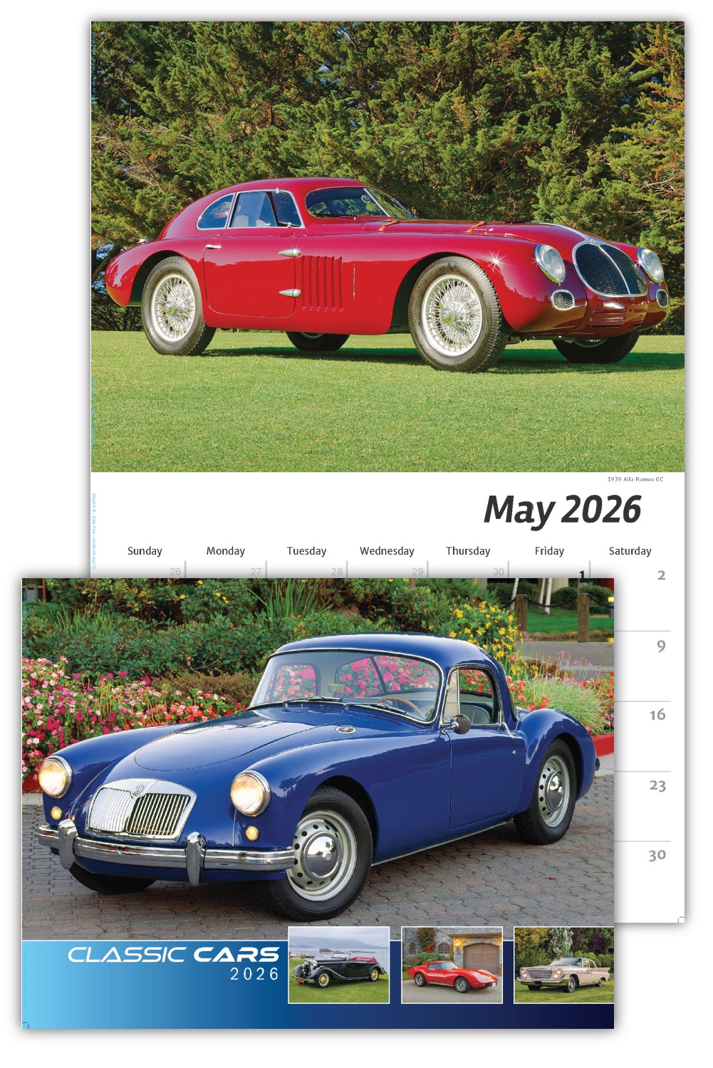 2026 Wall Calendar Classic Cars 2026 Wall Calendar Classic Cars