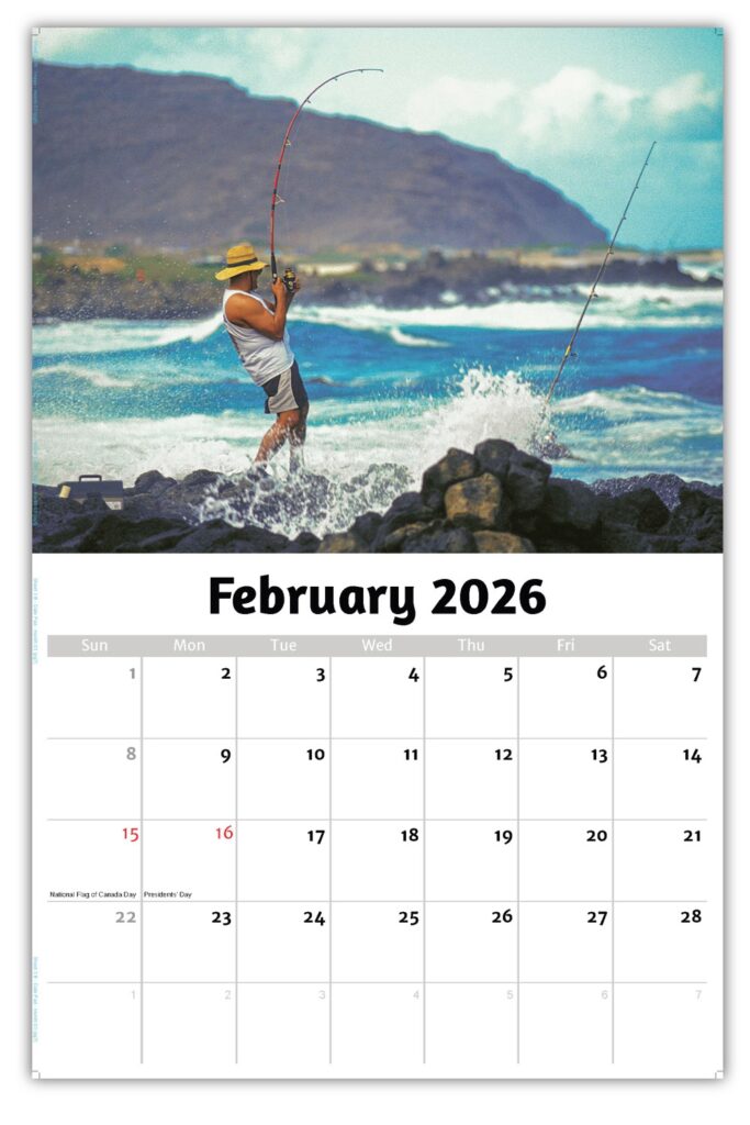 2026 Wall Calendar Fishing And Hunting