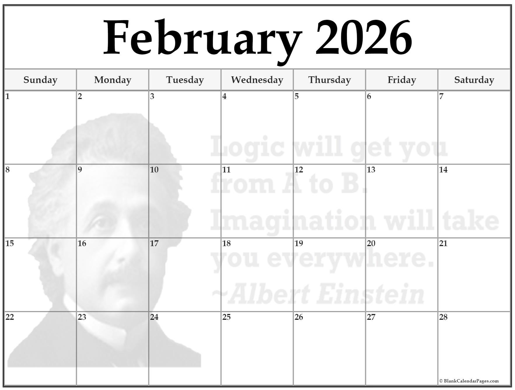 January And February 2026 Calendar