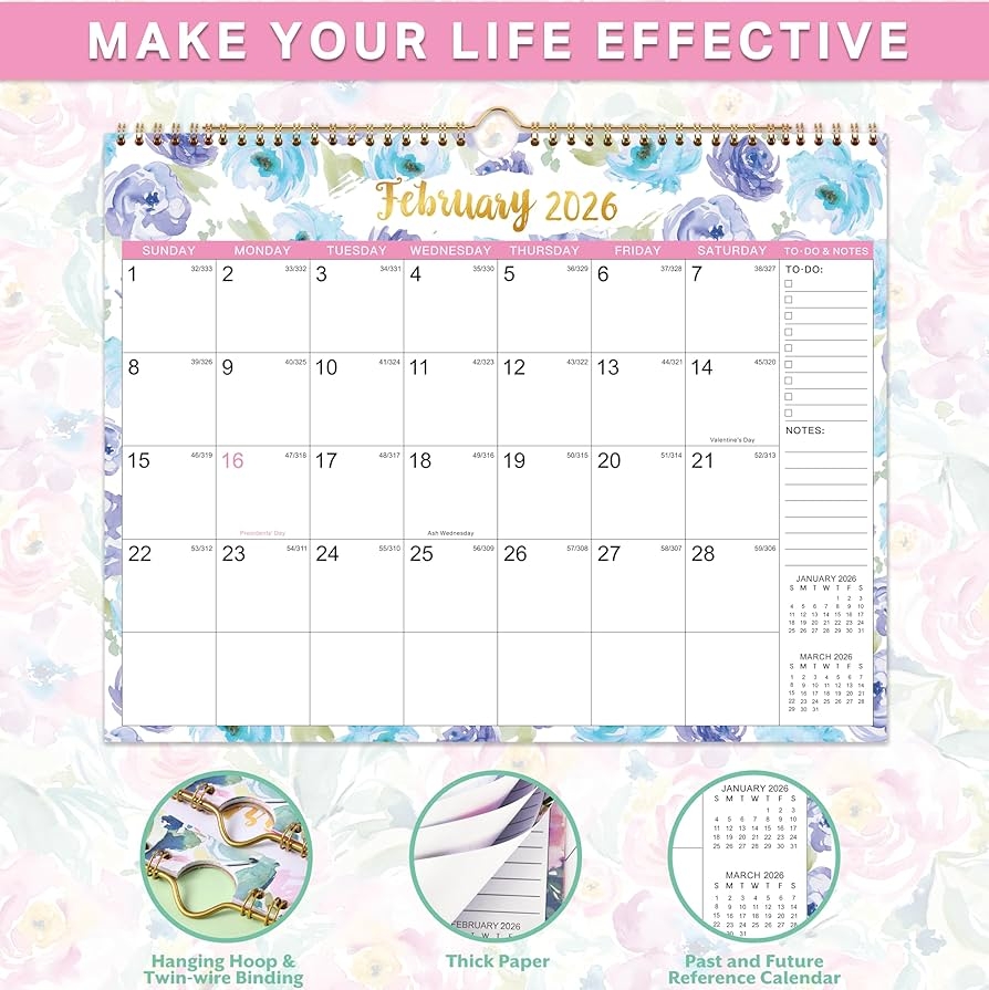 Amazon 2025 2026 Wall Calendar July 2025 December 2026 Wall Calendar 2025 2026 14 7 X 11 5 18 Months 2025 Calendar Spiral Bound Thick Paper Office Products