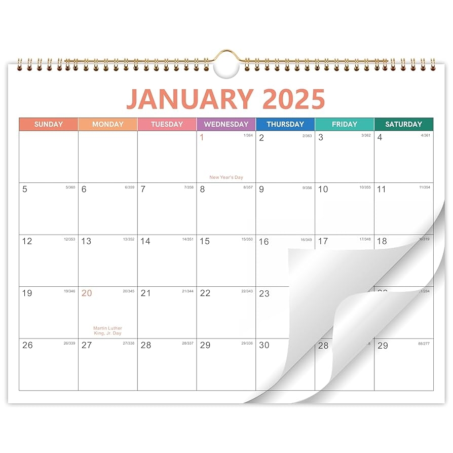 Amazon 2025 Calendar 2025 Wall Calendar From January 2025 To December 2025 Calendar 2025 With Premium Paper Spiral Bound 14 5 X 11 5 Office Products