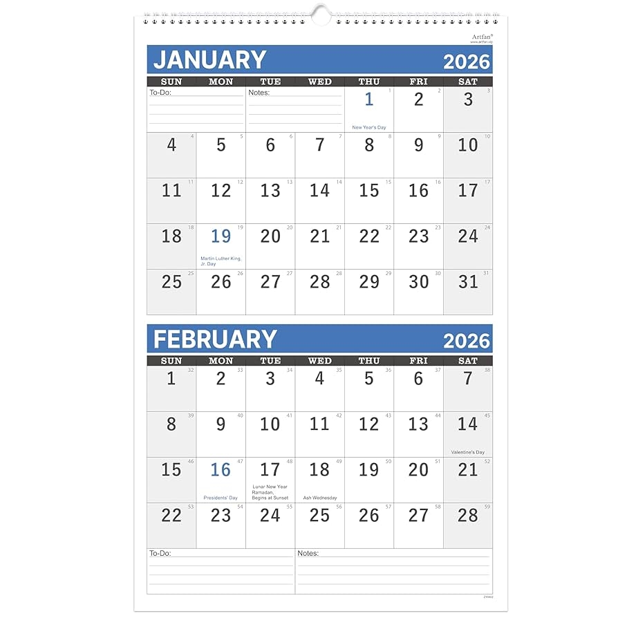 Amazon 2026 Wall Calendar 2 Month Wall Calendar 2026 Display Folded In A Month 17 6 X 11 3 Jan 2026 Dec 2026 Calendar 2026 Blue Office Products Amazon 2026 Wall Calendar 2 Month Wall Calendar 2026 Display Folded In A Month 17 6 X 11 3 Jan 2026 Dec 2026 Calendar 2026 Blue Office Products
