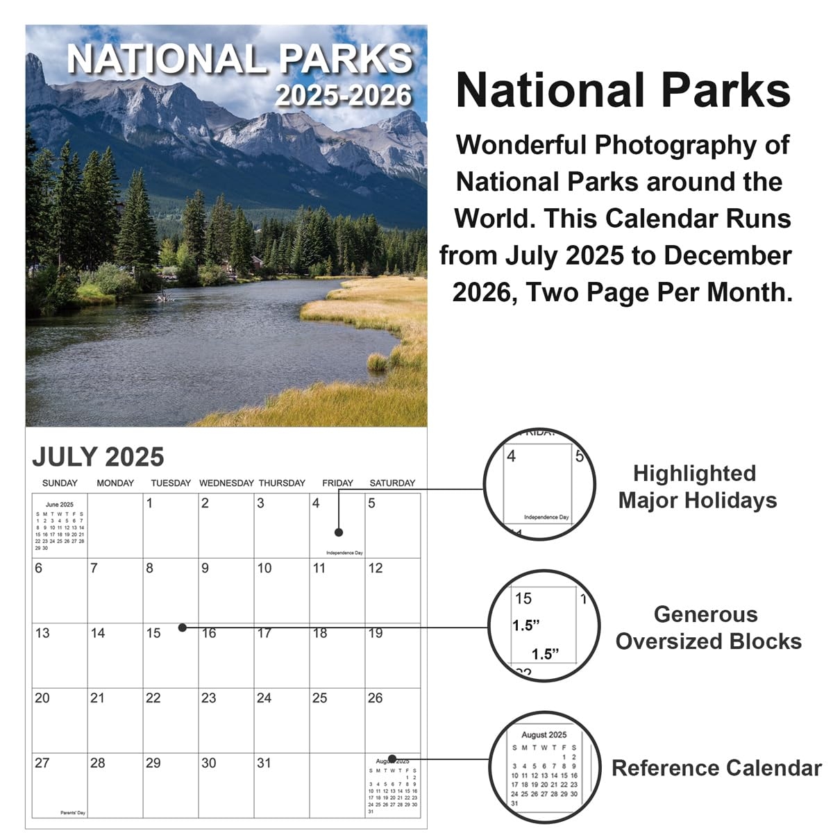 Amazon Calendar 2025 2026 National Parks Calendar 2025 2026 From July 2025 December 2026 12 X 24 Opened 18 Months Calendar Full Page Months Thick Sturdy Paper For Gift Perfect Organizing Planning Office Products Amazon Calendar 2025 2026 National Parks Calendar 2025 2026 From July 2025 December 2026 12 X 24 Opened 18 Months Calendar Full Page Months Thick Sturdy Paper For Gift Perfect Organizing Planning Office Products