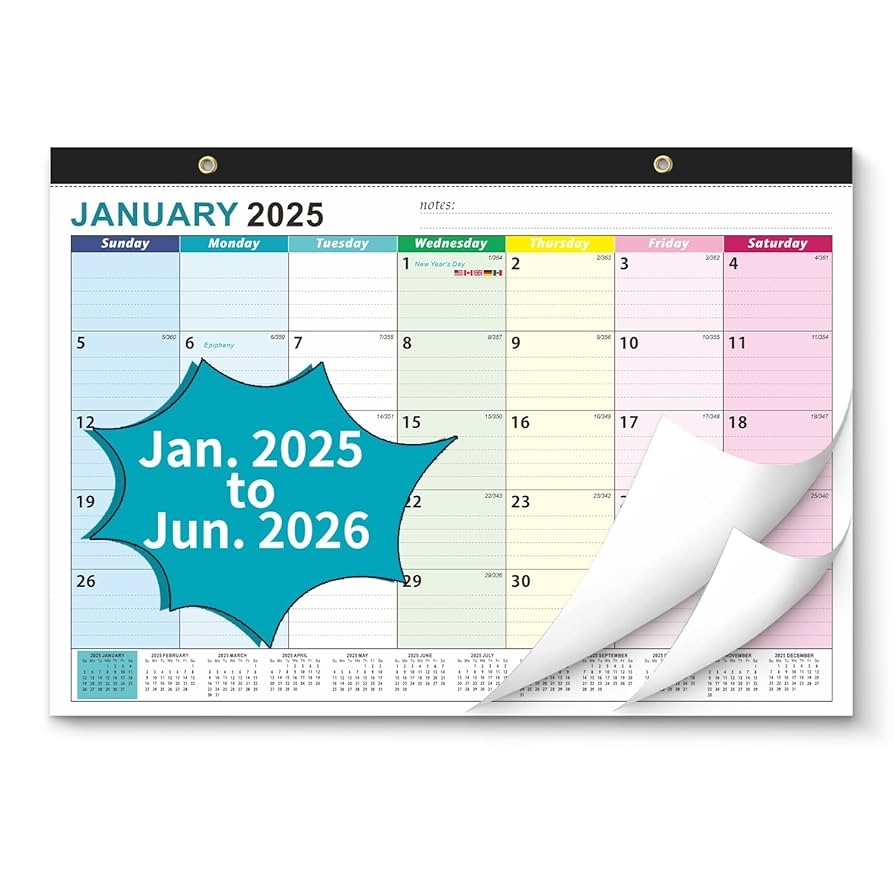 Amazon Desk Calendar 2025 2026 AgePlace Wall Calendar 2025 2026 Covers January 2025 To June 2026 Large 17 X 12 Desktop Monthly Calendar For Home School Office Perfect For Keeping Track