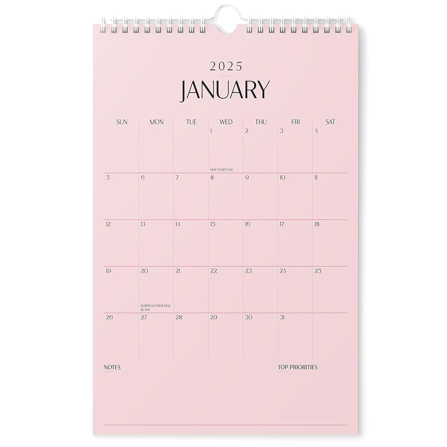 Amazon Karto Wall Calendar 2025 Vertical 11x17 Inch Runs Until June 2026 Boost Your Productivity And Easy Planning With The Aesthetic Monthly Calendar All Pink Office Products