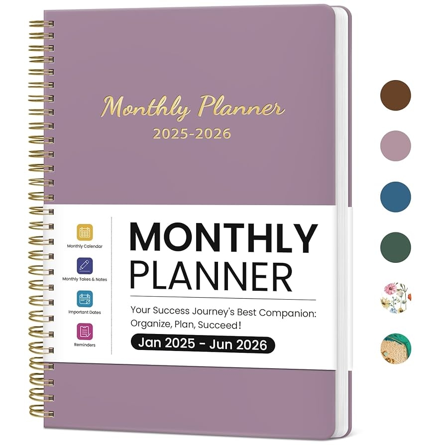 Amazon Monthly Planner 2025 2026 18 Months Planner Calendar 2025 2026 January 2025 June 2026 7 X 10 25 26 Monthly Calendar Planner Ideal For School Office Home Planning Purple Office Products