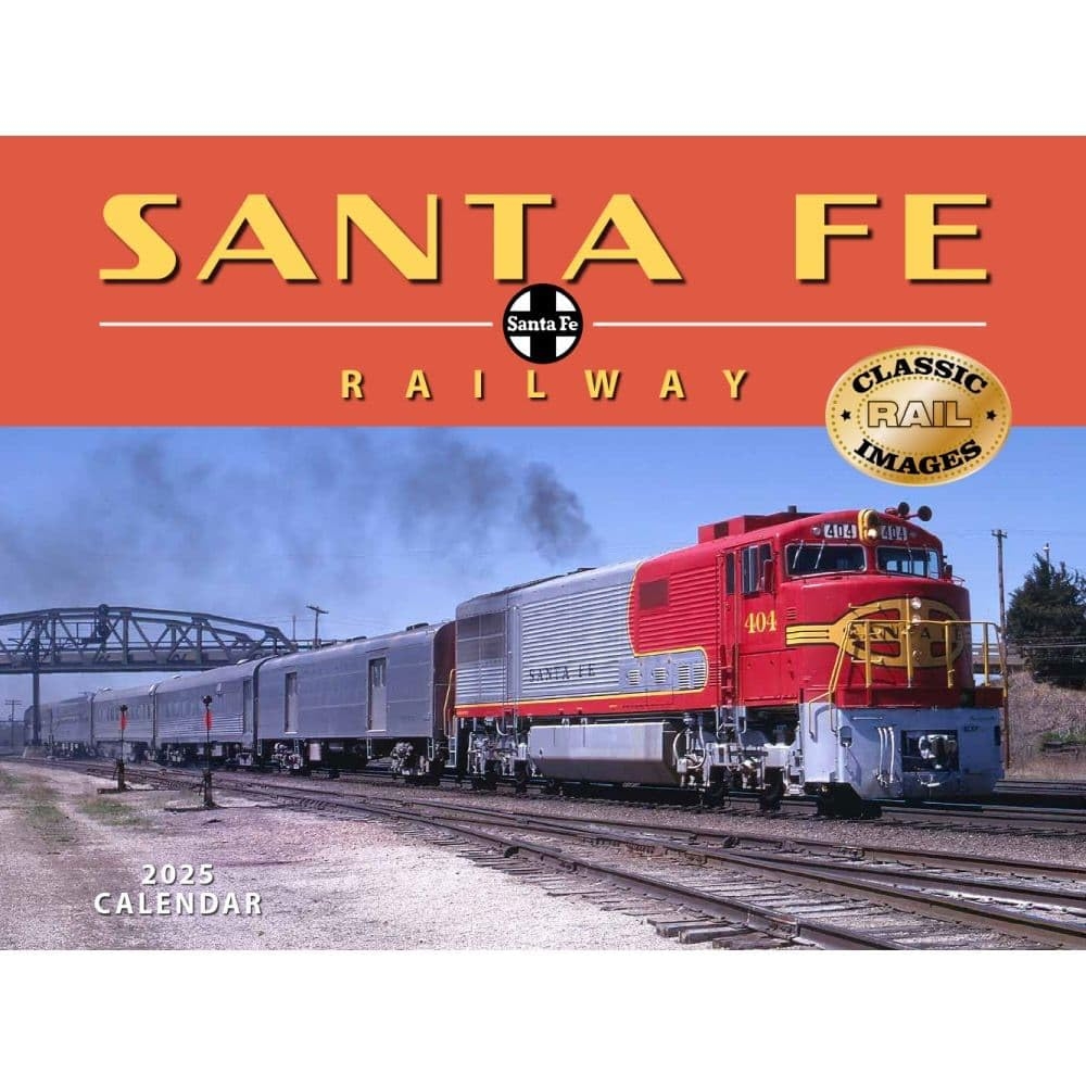 Amazon Tide Mark Sante Fe Trains Railroad 2025 Wall Calendar Office Products