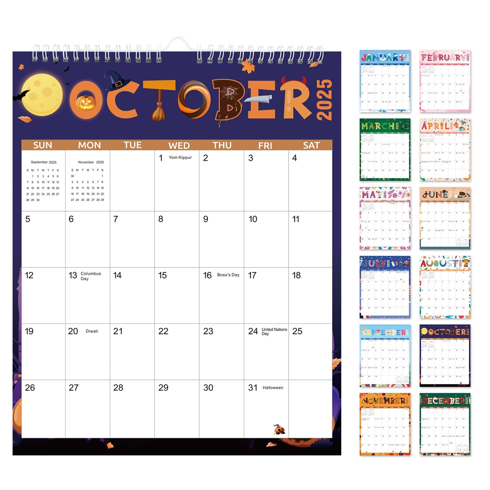 Large October 2025 Calendar