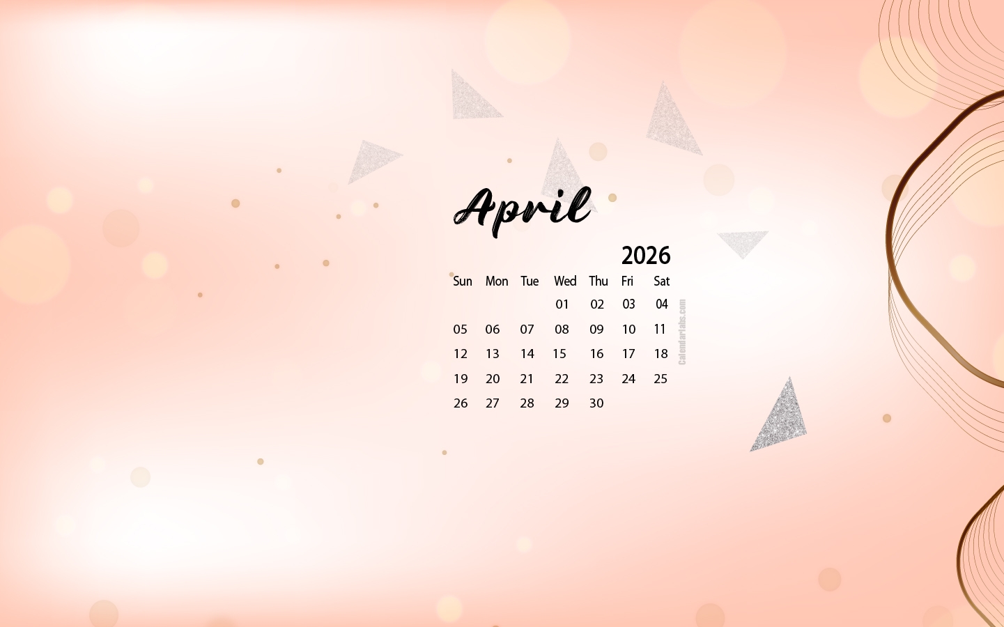 April 2026 Desktop Wallpaper Calendar CalendarLabs