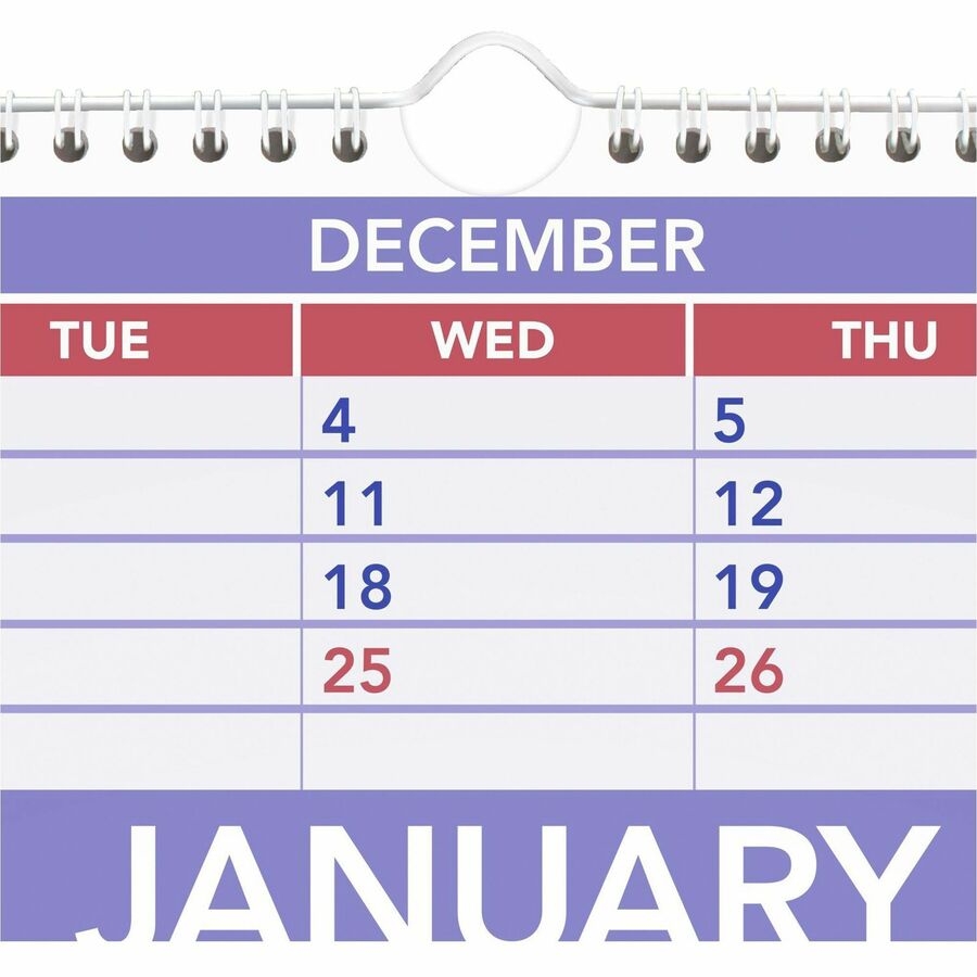 At A Glance 3 Month Wall Calendar Large Julian Dates Monthly 12 Month January 2026 To December 2026 3 Month Single Page Layout 15 1 2 X 22 3 4 