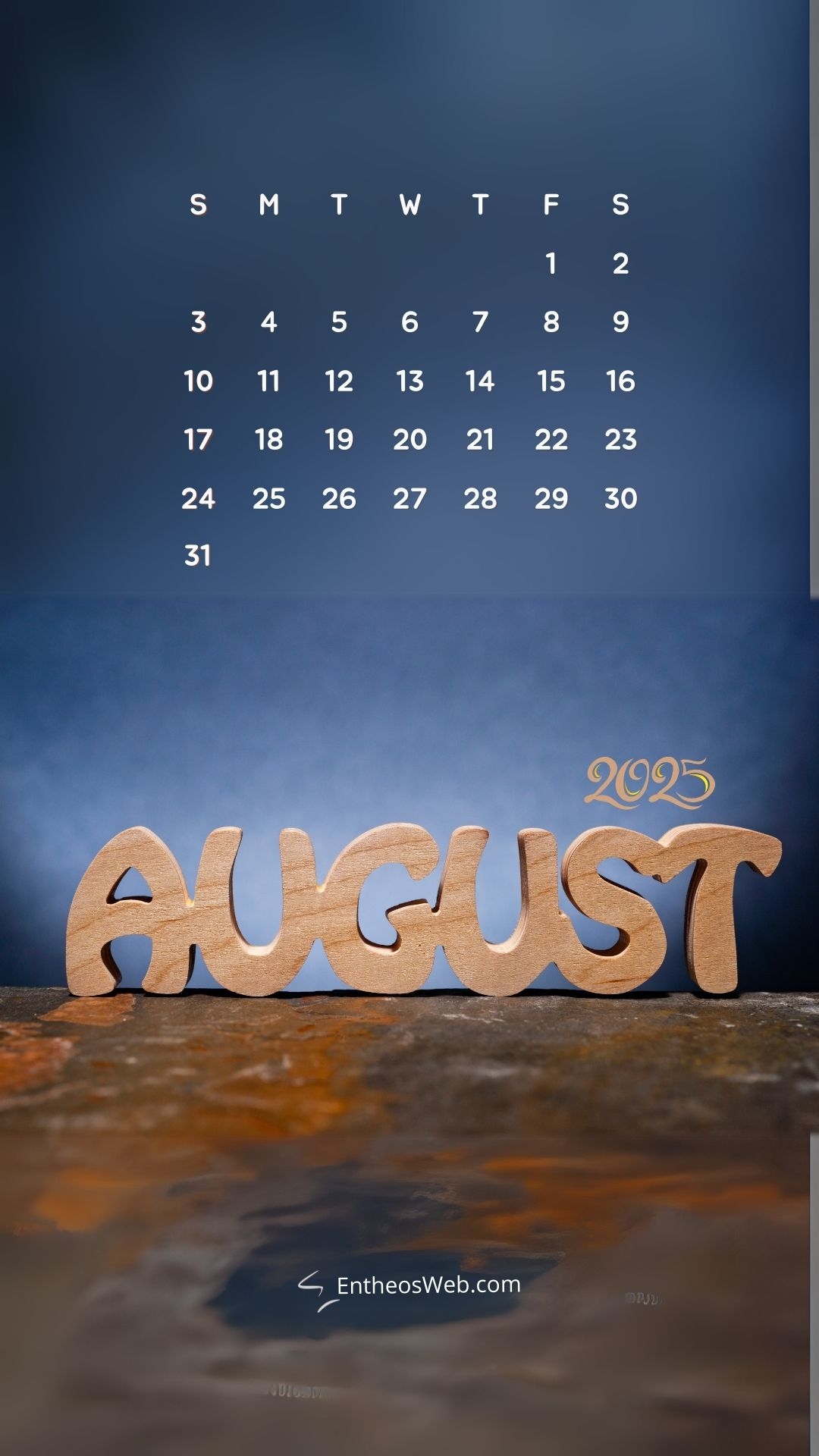 August 2025 Calendar Phone Wallpapers EntheosWeb