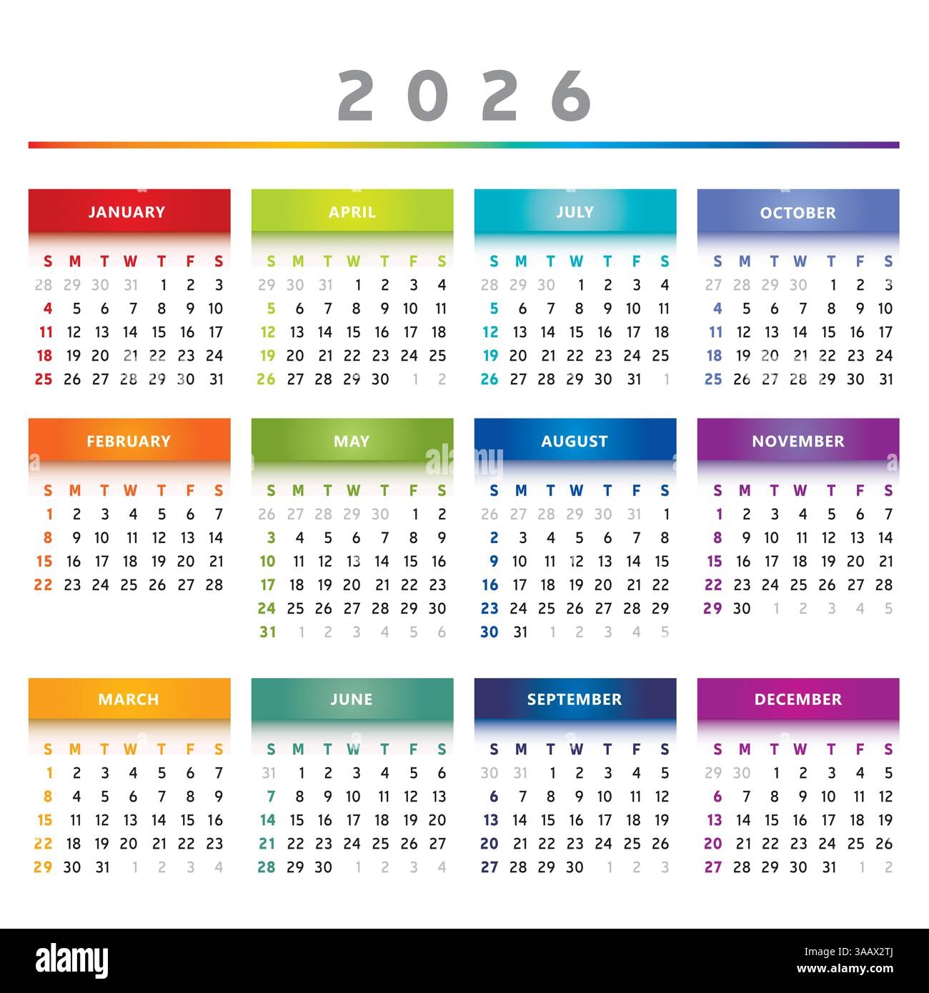 August 2026 Cut Out Stock Images Pictures Alamy