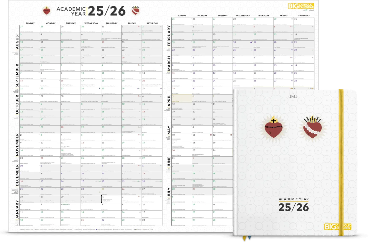 BIG Catholic Calendar WalletWin