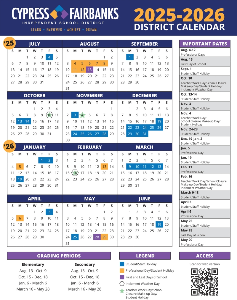 Board Approves 2025 2026 Instructional Calendar CFISD News Post Details