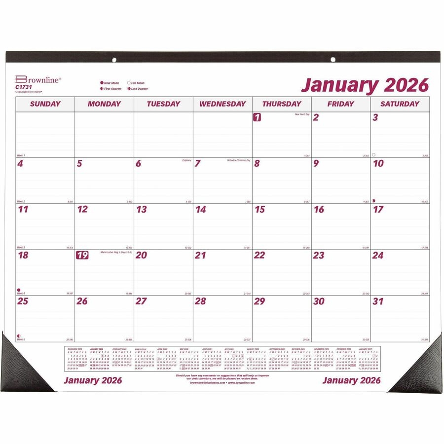 Julian Calendar Printable 2026