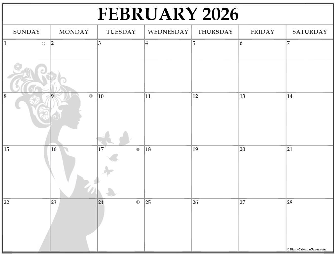 Collection Of February 2026 Photo Calendars With Image Filters 