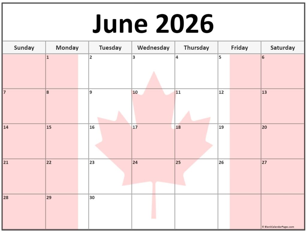 Collection Of June 2026 Photo Calendars With Image Filters