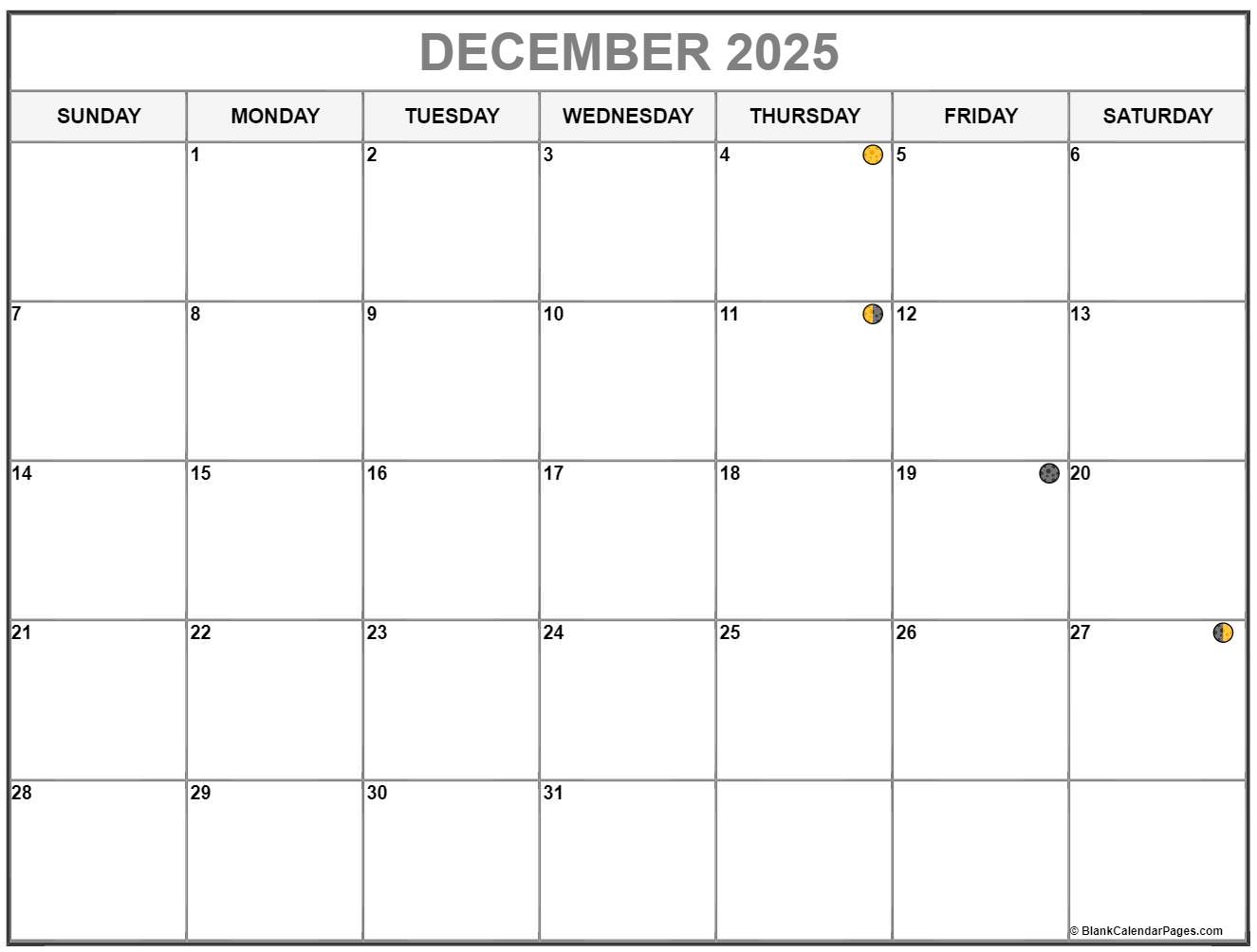 December 2025 Lunar Calendar Moon Phase Calendar December 2025 Lunar Calendar Moon Phase Calendar