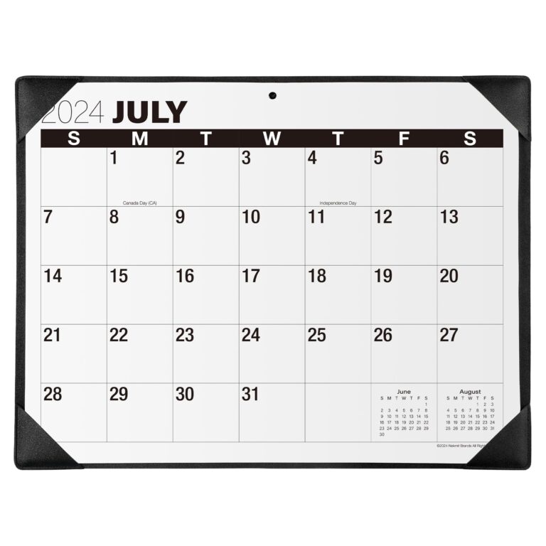Desk Calendar July 2024 2025 Large Print Desk Calendar 2024 2025 With Desktop EBay