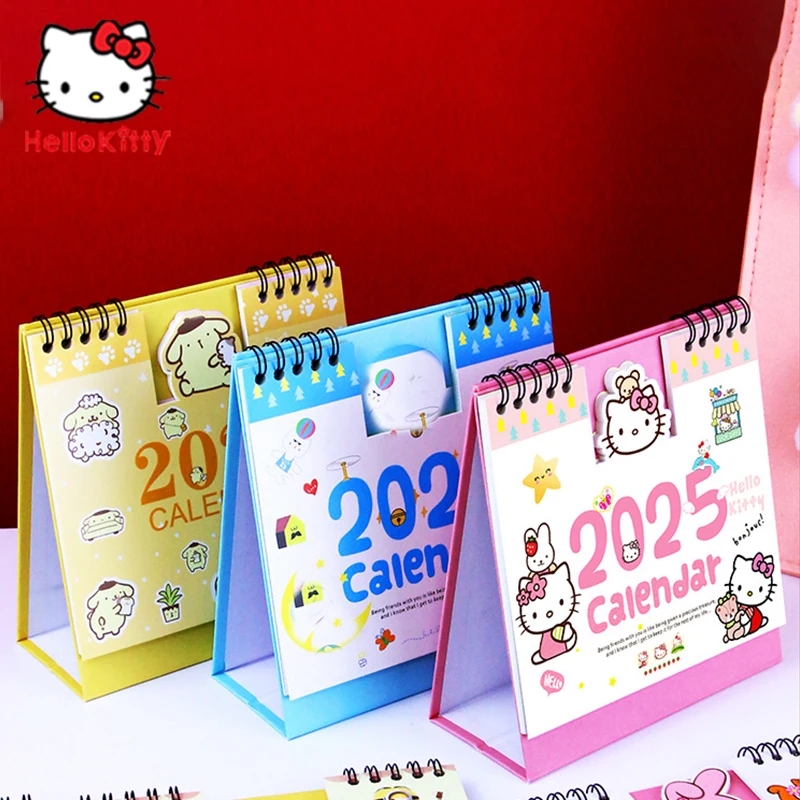 Disney Stitch 2025 Calendar Desk Anime Cute Cartoon Lilo Stitch Ornament Sanrio Kuromi Stationery Office Christmas Gift Toys AliExpress