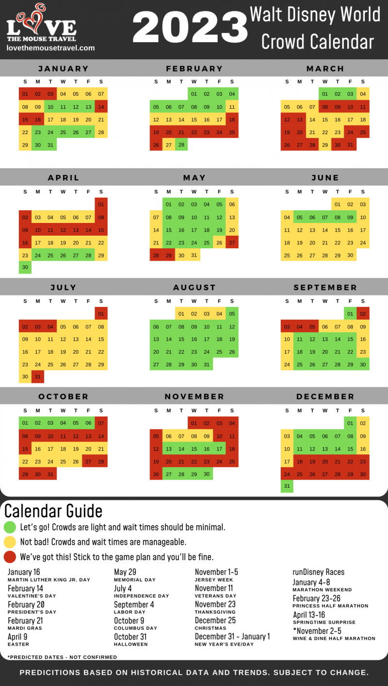 Dollywood Busy Calendar