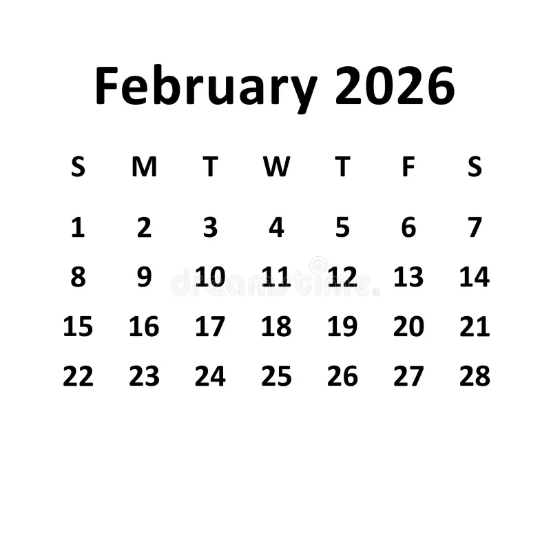 February 2026 Stock Illustration Illustration Of Font 375701378 February 2026 Stock Illustration Illustration Of Font 375701378