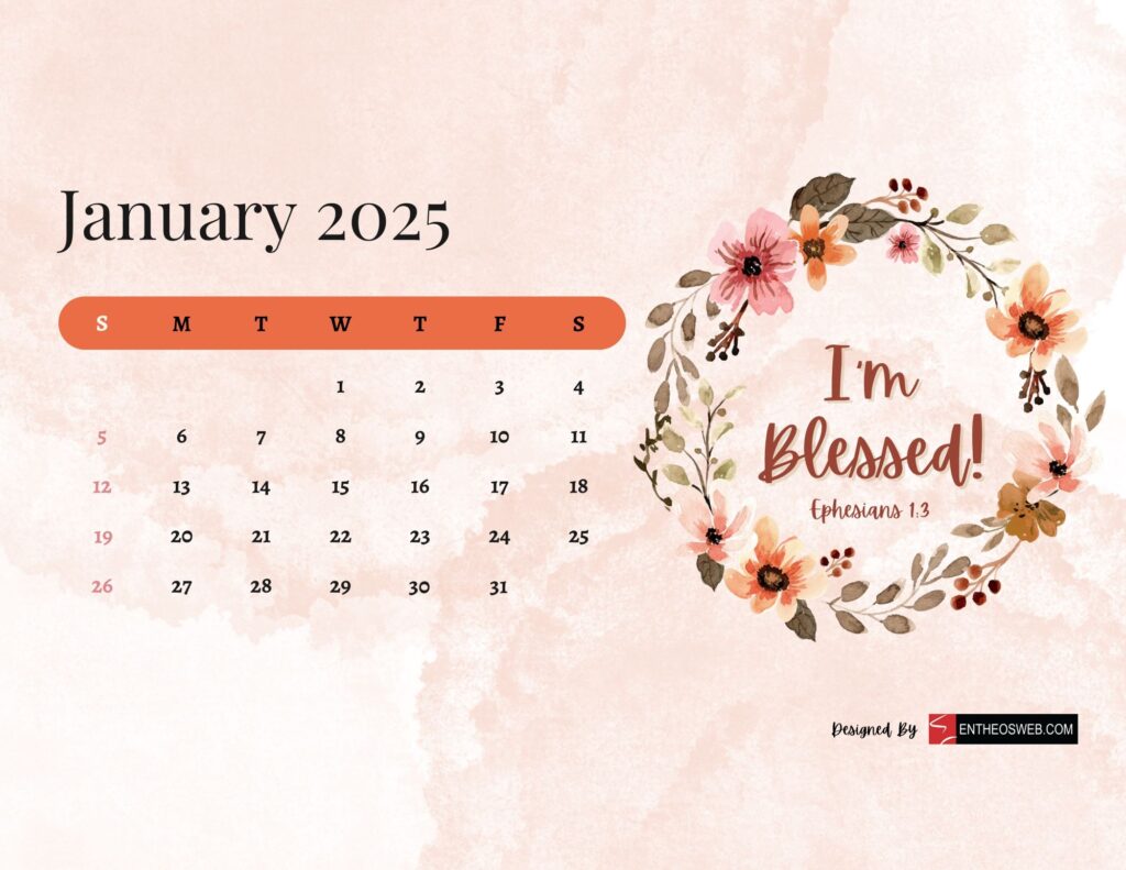 Free 2025 Christian Calendar Printable With Bible Verses EntheosWeb