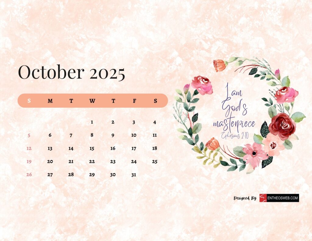 Free 2025 Christian Calendar Printable With Bible Verses EntheosWeb