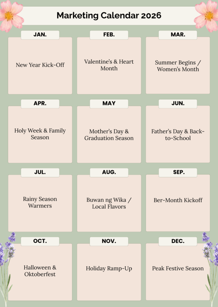 Free 2026 Marketing Calendar Template To Edit Online