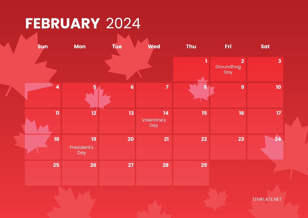 February 2026 Calendar With Holidays Canada